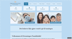 Desktop Screenshot of dronningentannklinikk.no